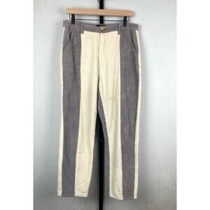 Pretty Little Thing Colorblock Corduroy Pants 8 100% Cotton Soft Striped Retro